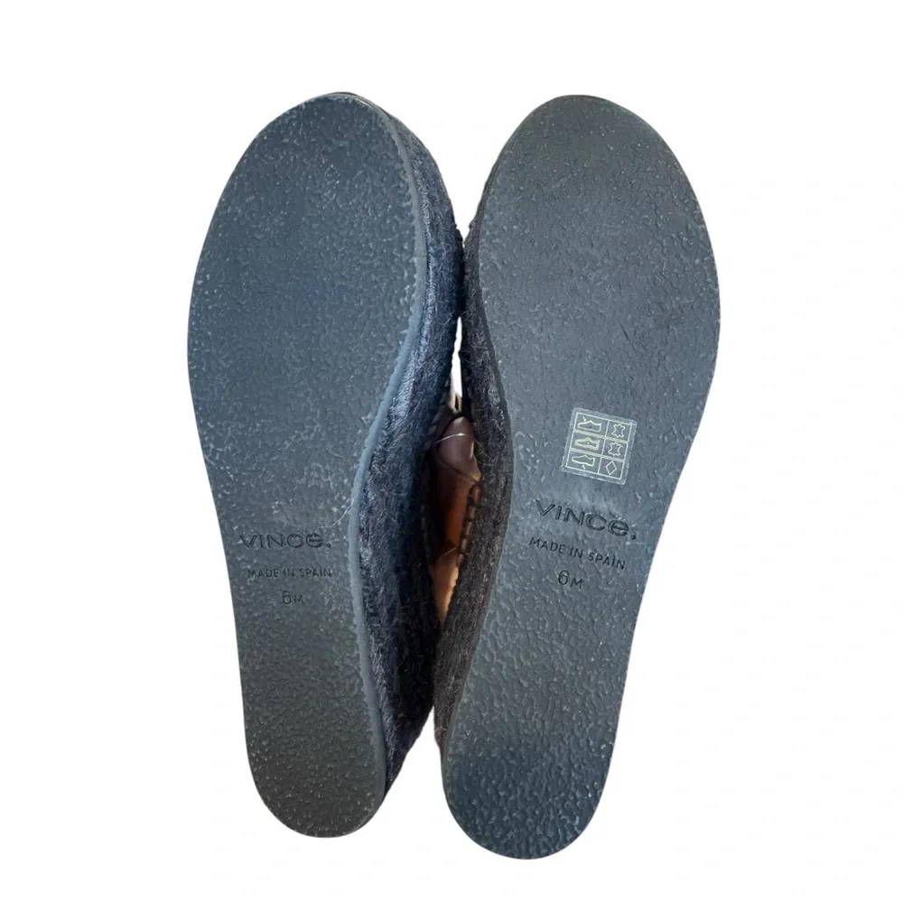 Vince Sabella‎ Espadrille 6 Black Brown Sandals